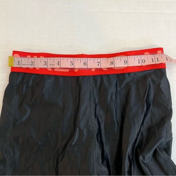 Nike Pro High Rise 7/8 Leggings Women's Black Red DA0570-010 Gym | Size S - Picture 11 of 13